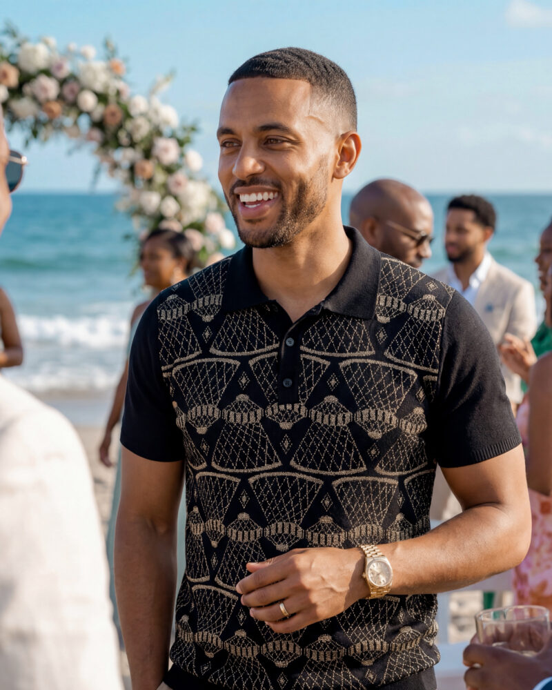 Messob Werq Jacquard Polo Shirt